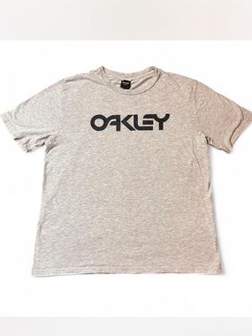 Oakley Light Gray Logo Crew Tee